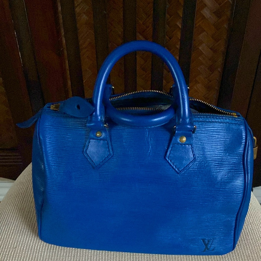 LOUIS VUITTON - EPI Cerulean Speedy - Picture 2 of 11